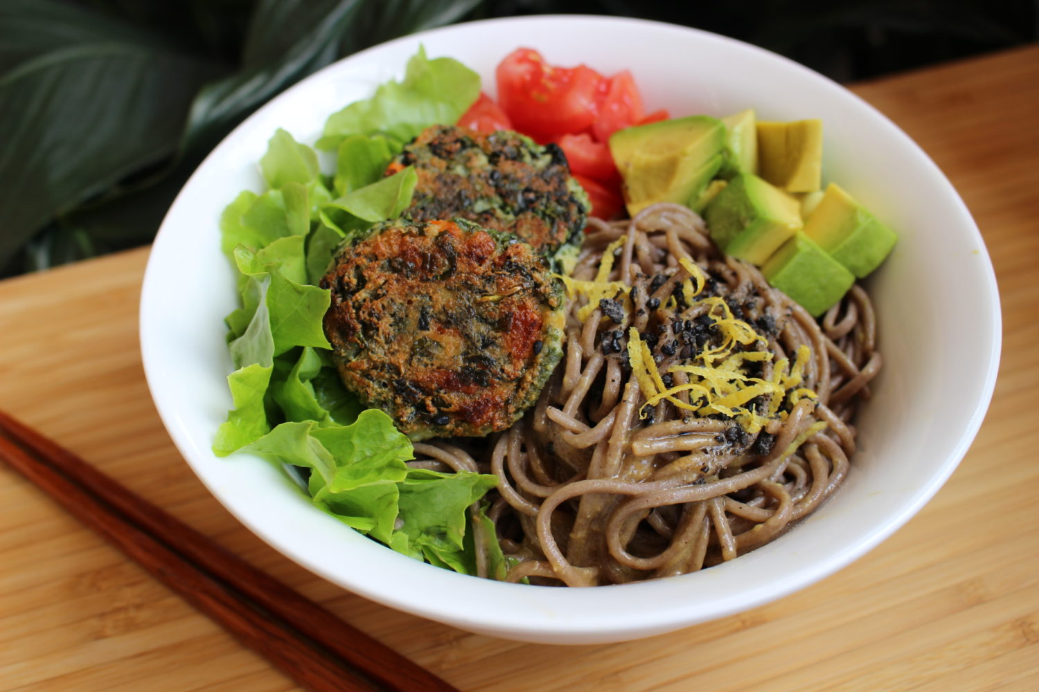 Soba_salad_tofu_ball soba-snack-sydney-vegetarian-cookingclass-vegan-glutenfree-cookingschool-healthy-Japanese